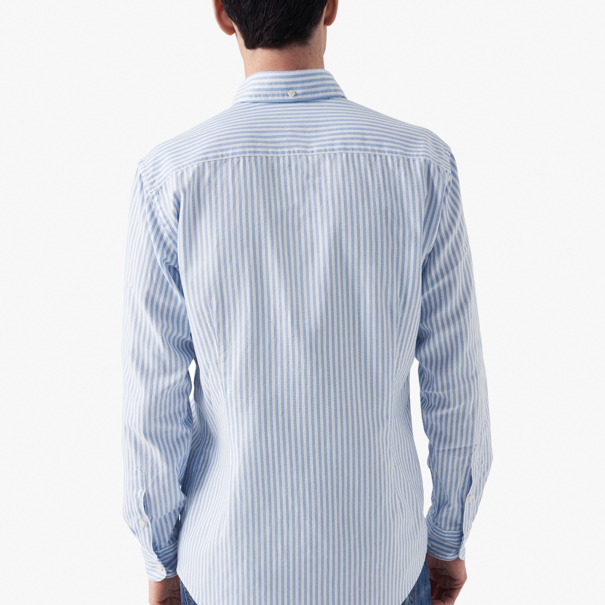 Eton light blue slim fit striped royal oxford shirt