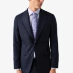 Eton violetiniai slim fit tvilo marškiniai su mikro raštu