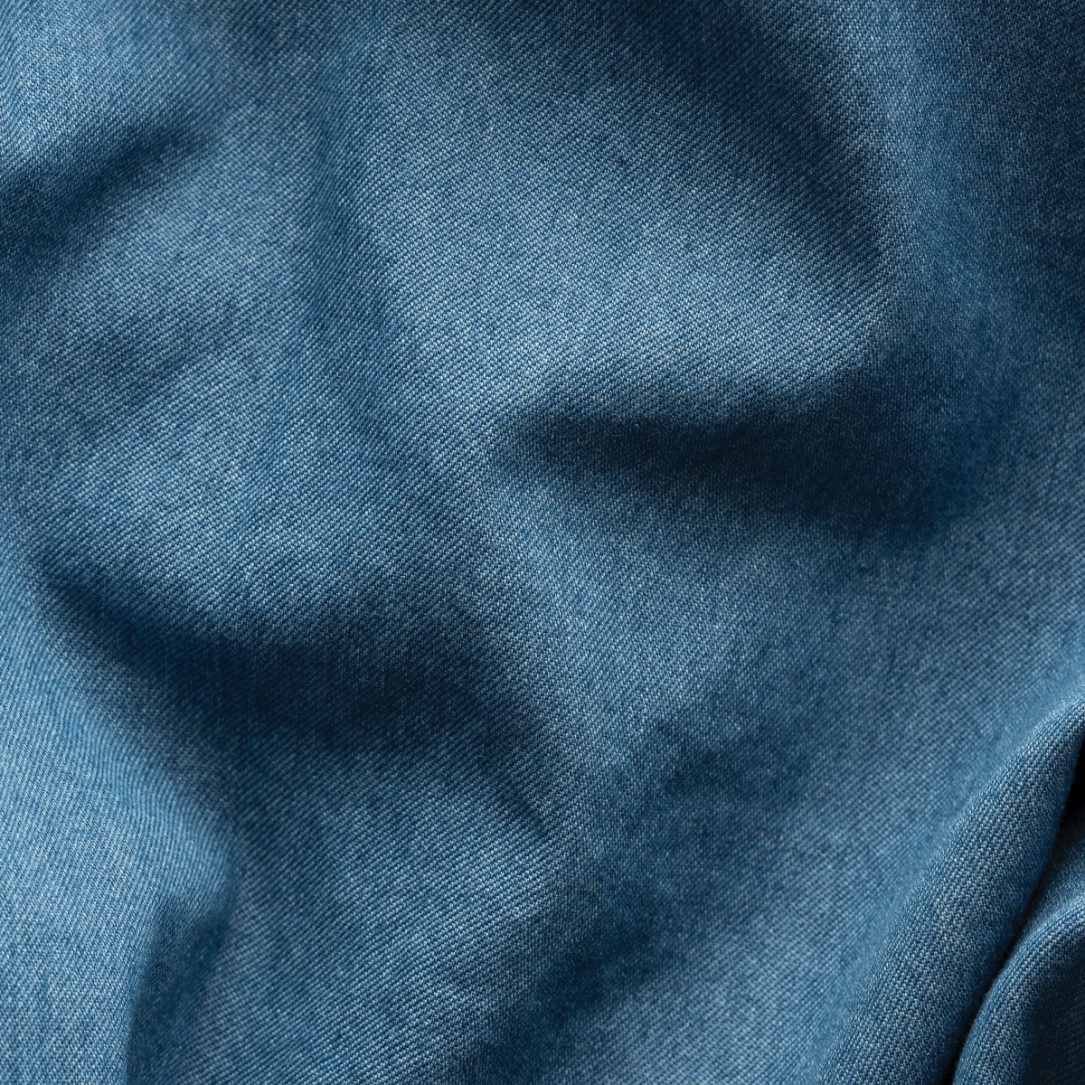 Eton light blue slim fit lightweight denim twill shirt