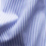 Eton mid blue slim fit striped fine twill shirt