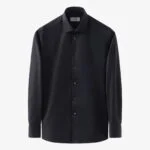 Eton tamsiai mėlyni slim fit firminio tvilo marškiniai