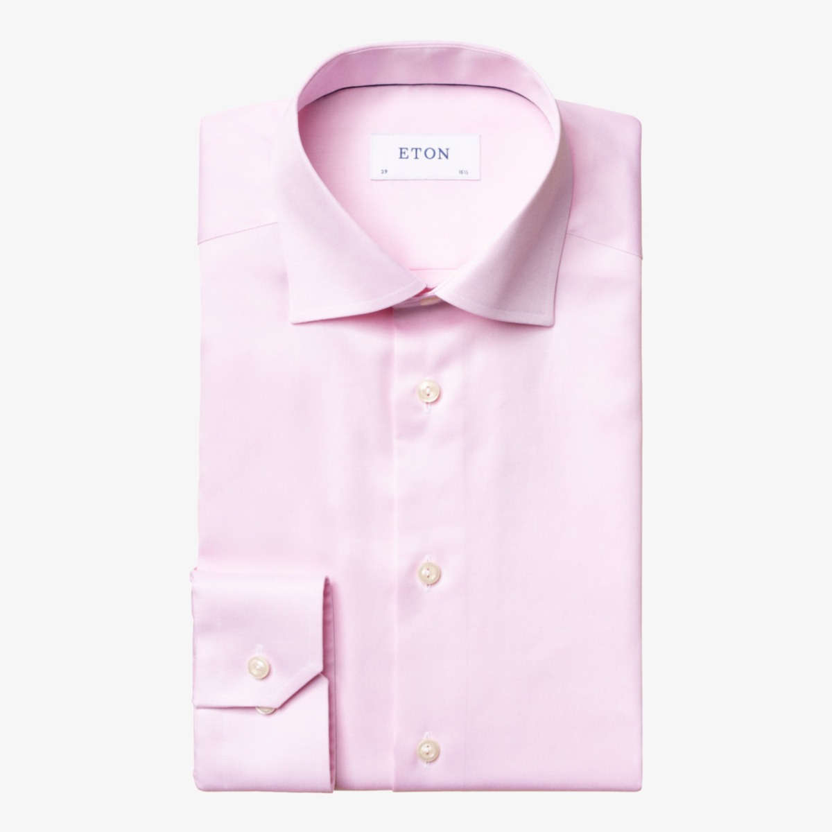 Eton pink slim fit signature twill shirt