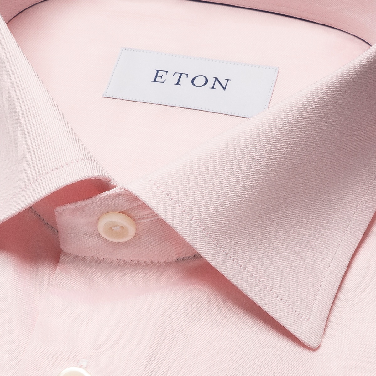 Eton pink slim fit signature twill shirt