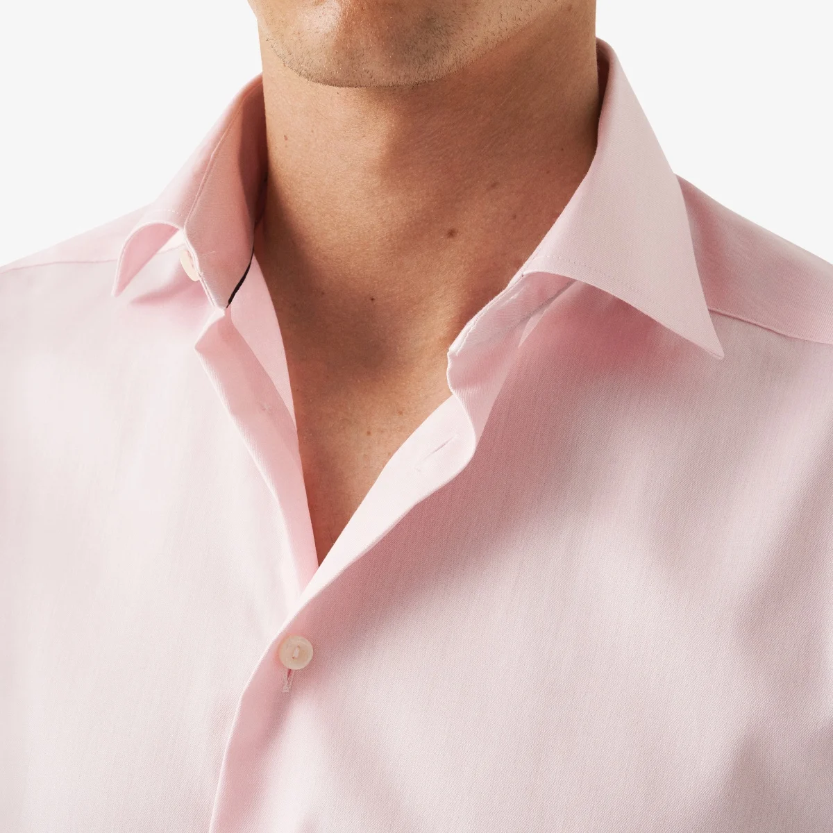 Eton pink slim fit signature twill shirt