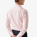 Eton pink slim fit signature twill shirt