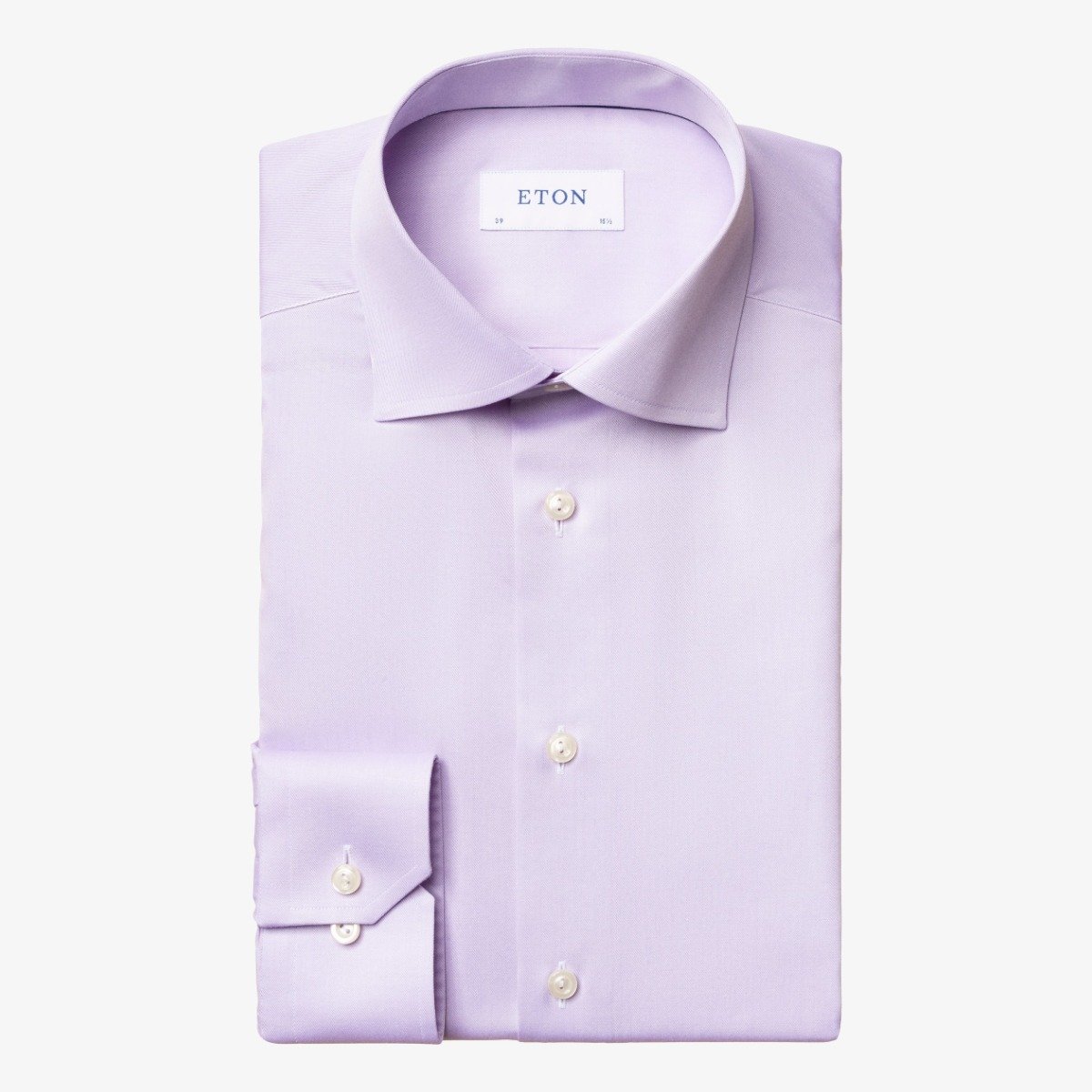 Eton purple slim fit signature twill shirt