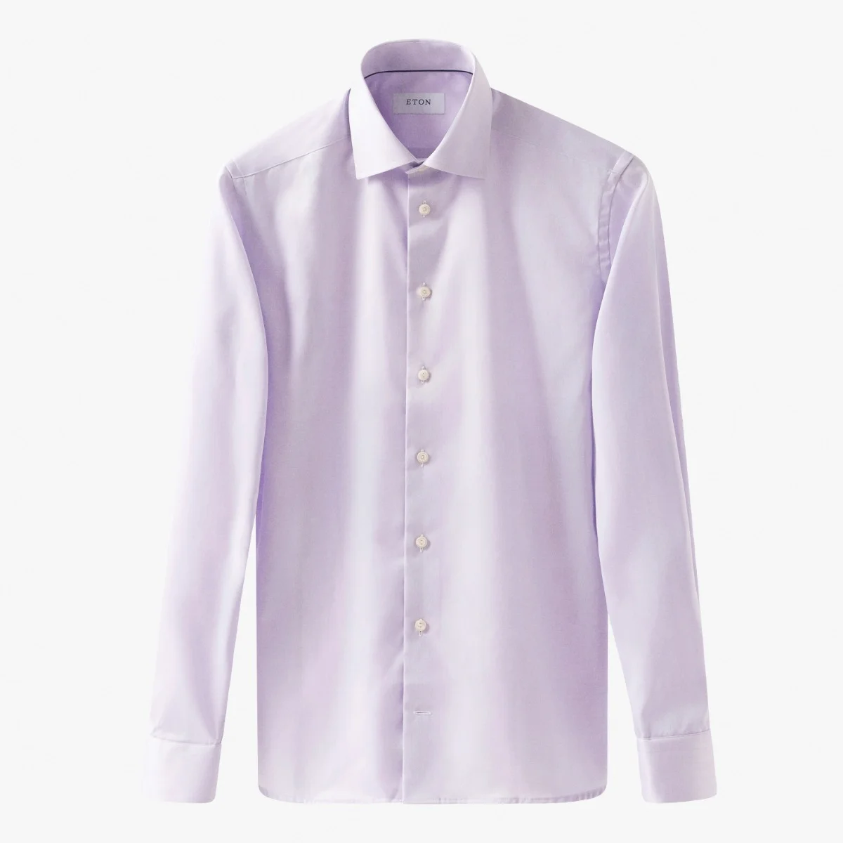 Eton purple slim fit signature twill shirt