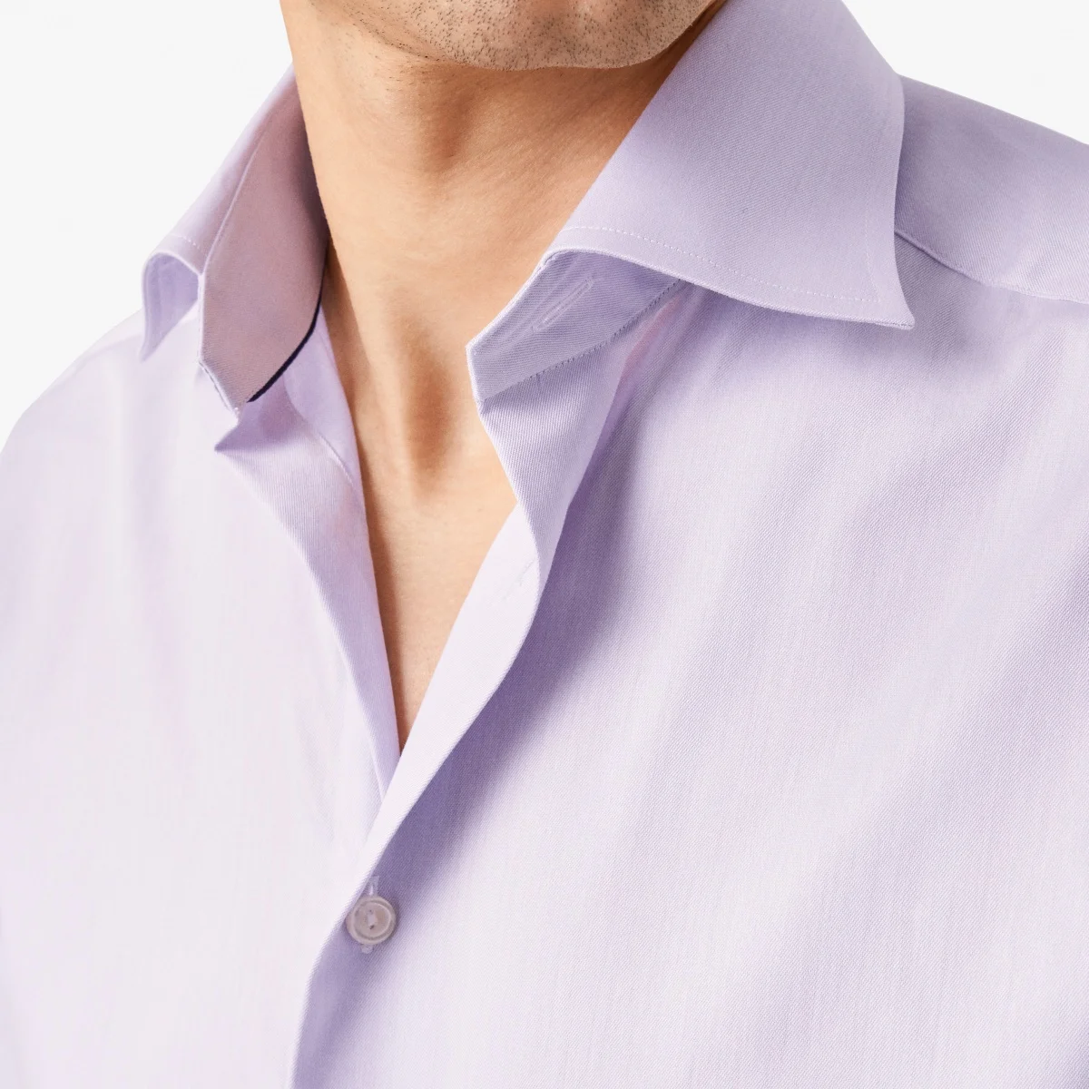 Eton purple slim fit signature twill shirt