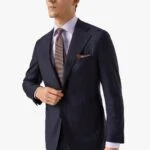 Eton purple slim fit signature twill shirt