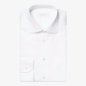 Eton white elevated twill shirt