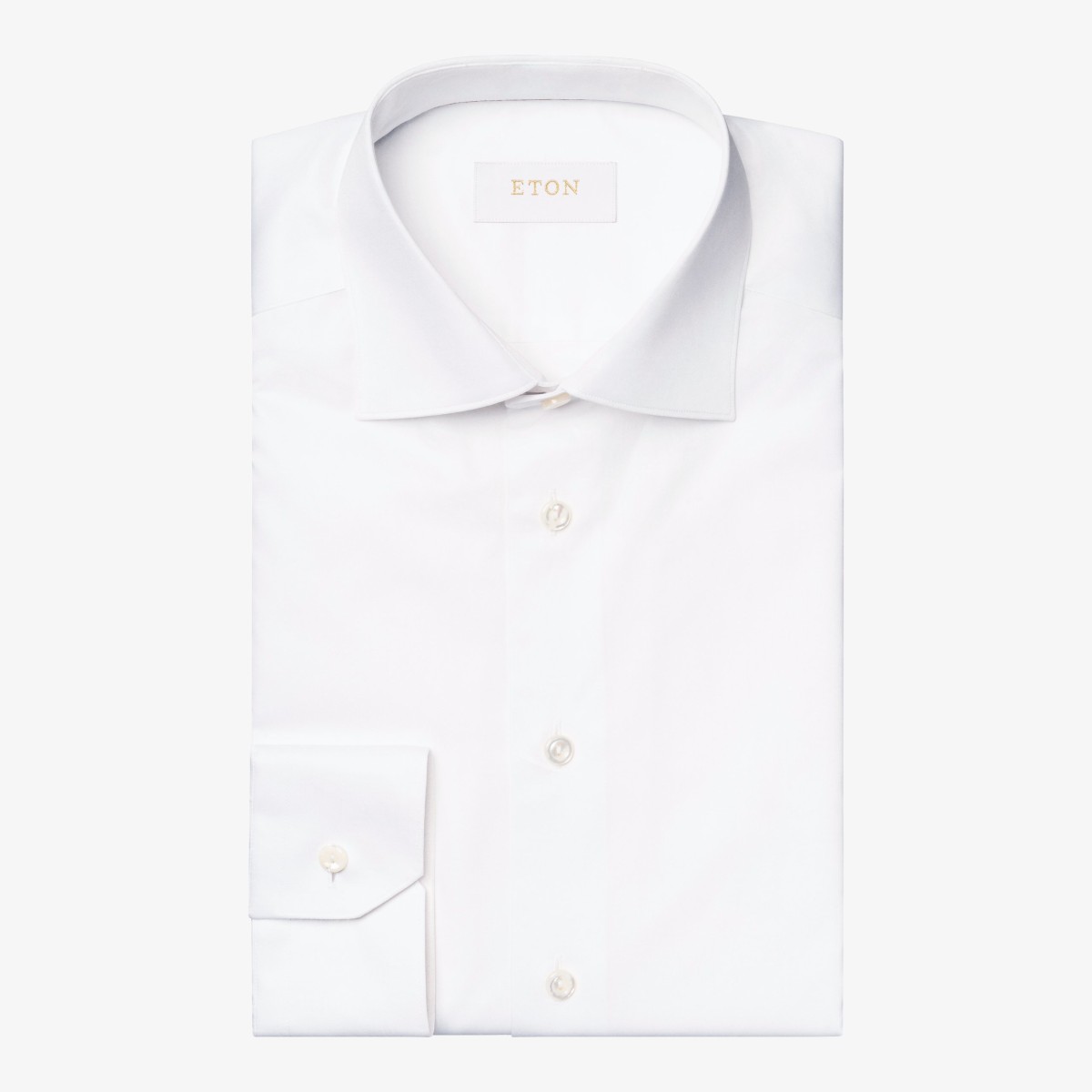 Eton white slim fit elevated twill shirt