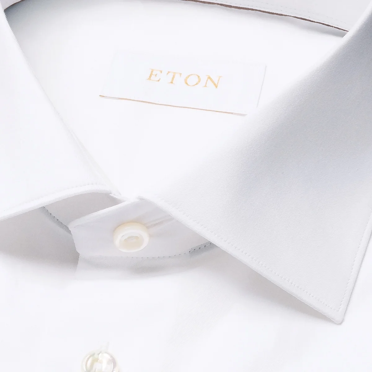 Eton white slim fit elevated twill shirt