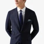 Eton white slim fit four-way stretch shirt
