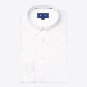 Eton white royal oxford shirt