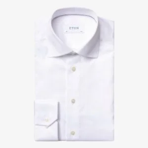 Eton white signature twill shirt