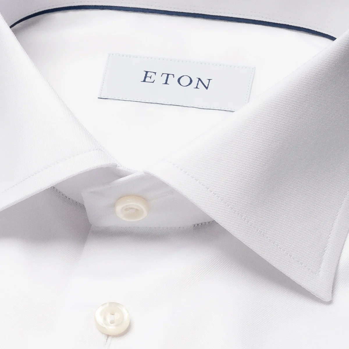 Eton white slim fit signature twill shirt