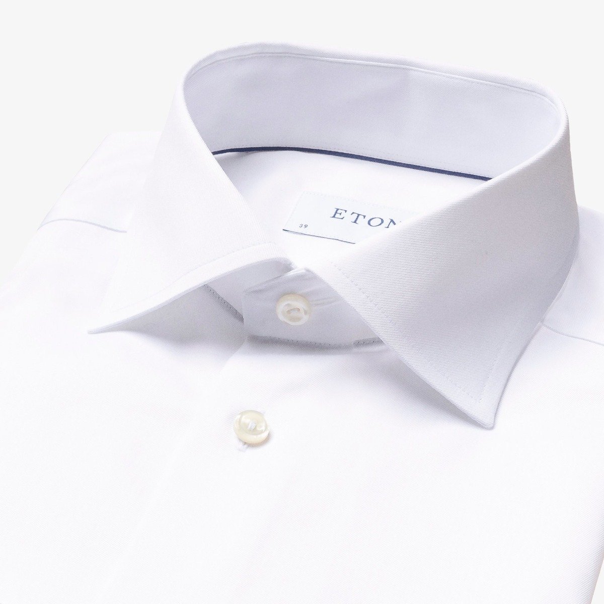 Eton balti slim fit firminio tvilo marškiniai