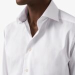 Eton white slim fit signature twill shirt