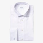 Eton white slim fit signature twill shirt - French cuffs