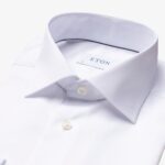 Eton white slim fit signature twill shirt - French cuffs