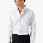 Eton white slim fit signature twill shirt - French cuffs