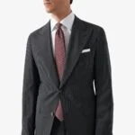 Eton white slim fit textured twill shirt