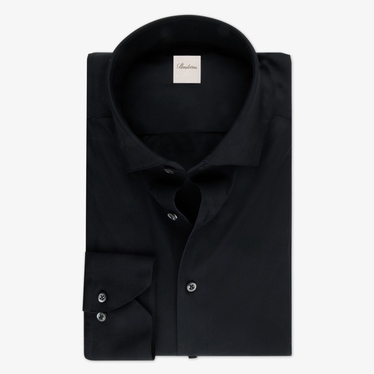Stenströms black slim fit active stretch shirt