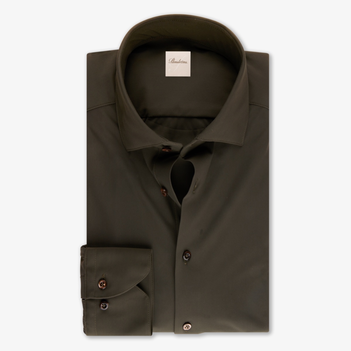 dark green slim fit dress shirt Stenströms Active Stretch Fit Dress Shirts are emerald green shirt BFCM Included Sale Garden Party Dress-FINAL SALE Colour:Red 2
