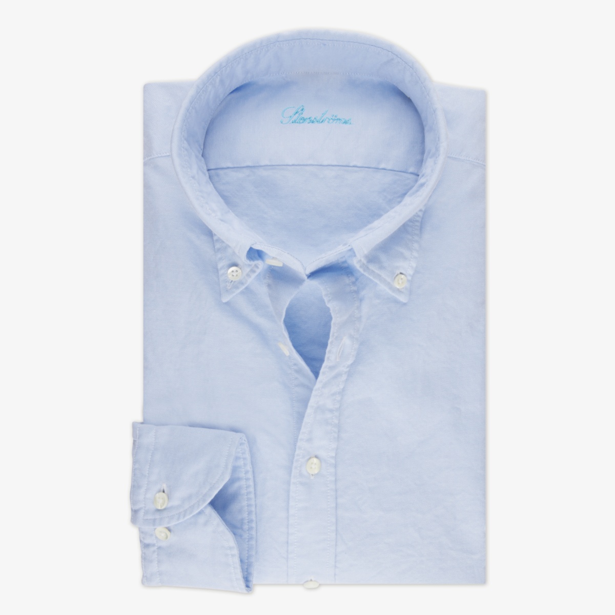 Stenströms light blue slim fit oxford shirt