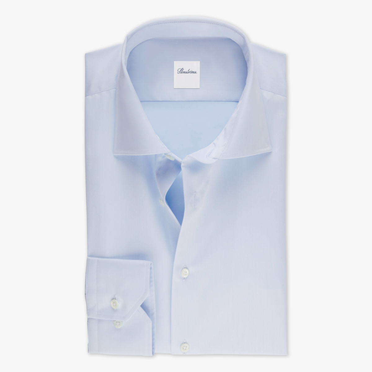 Stenströms light blue slim fit twill shirt