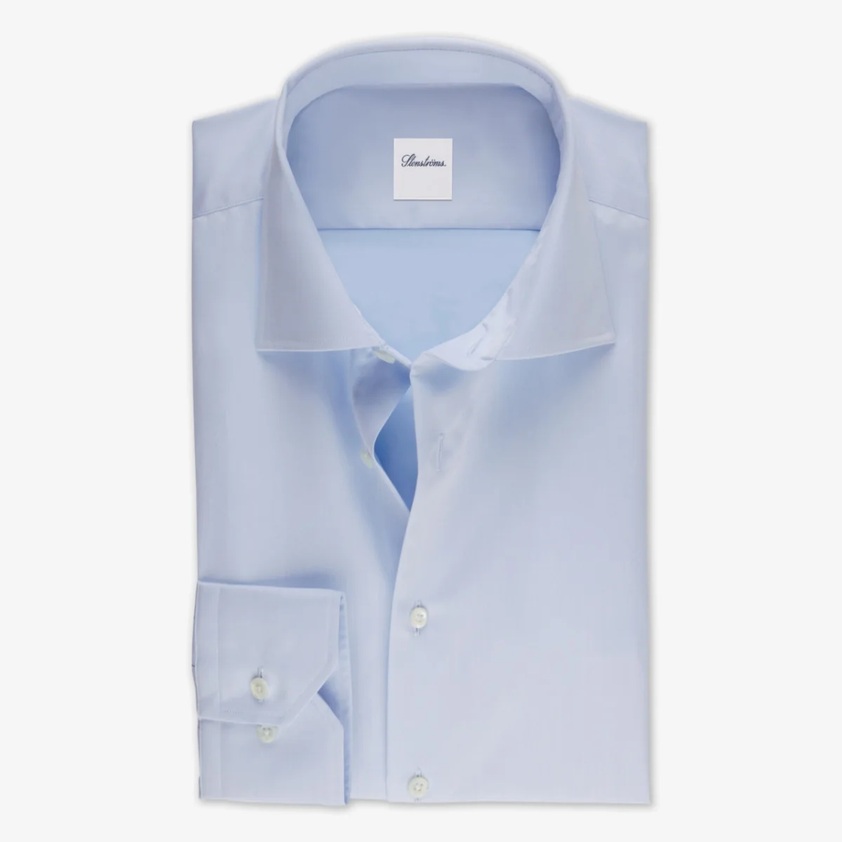 Stenströms light blue slim fit twill shirt