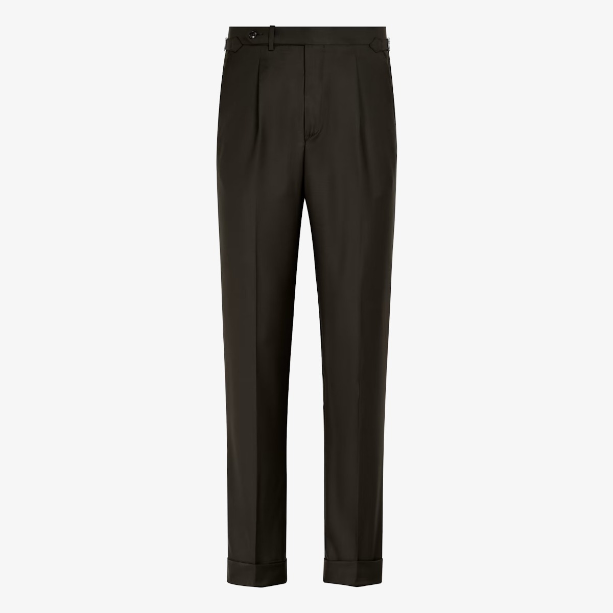 Suitsupply dark brown perennial tailored fit Havana suit trousers