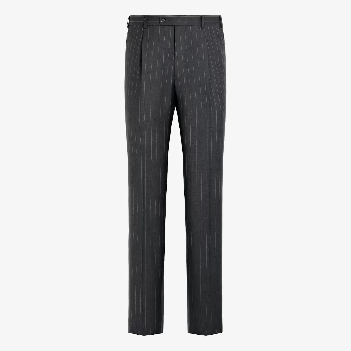 Suitsupply dark grey striped tailored fit Milano suit trousers
