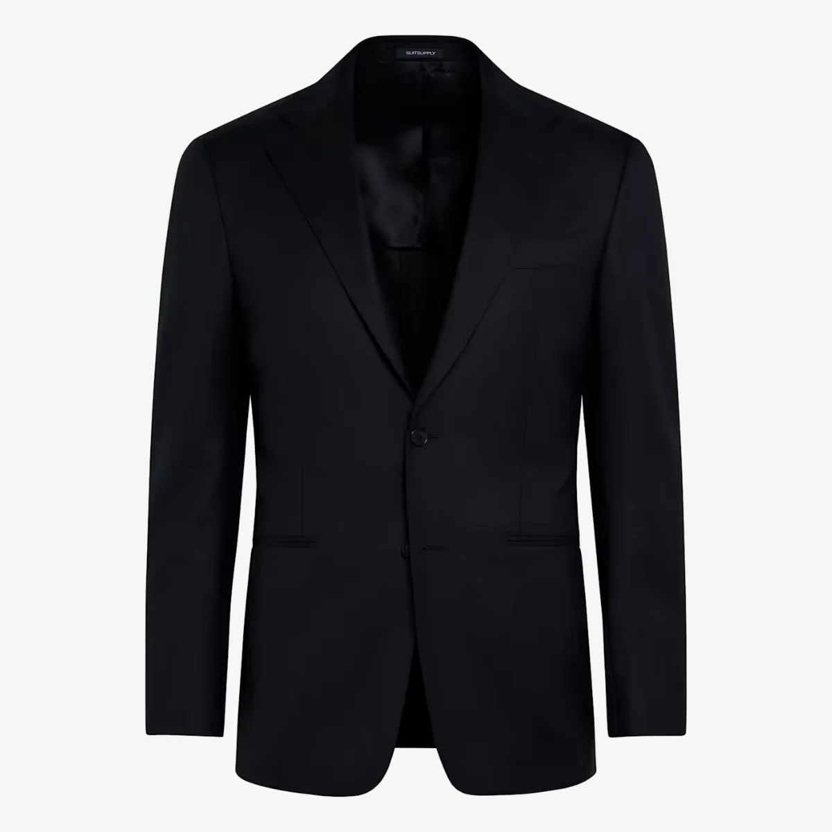 Suitsupply navy flannel wool tailored fit Havana suit jacket