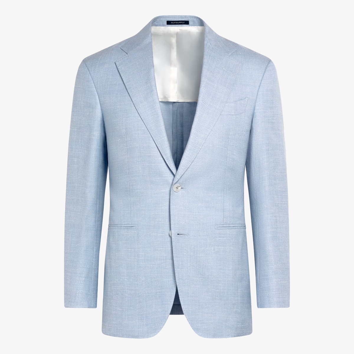 Light Blue Tailored Fit Havana Suit Jacket