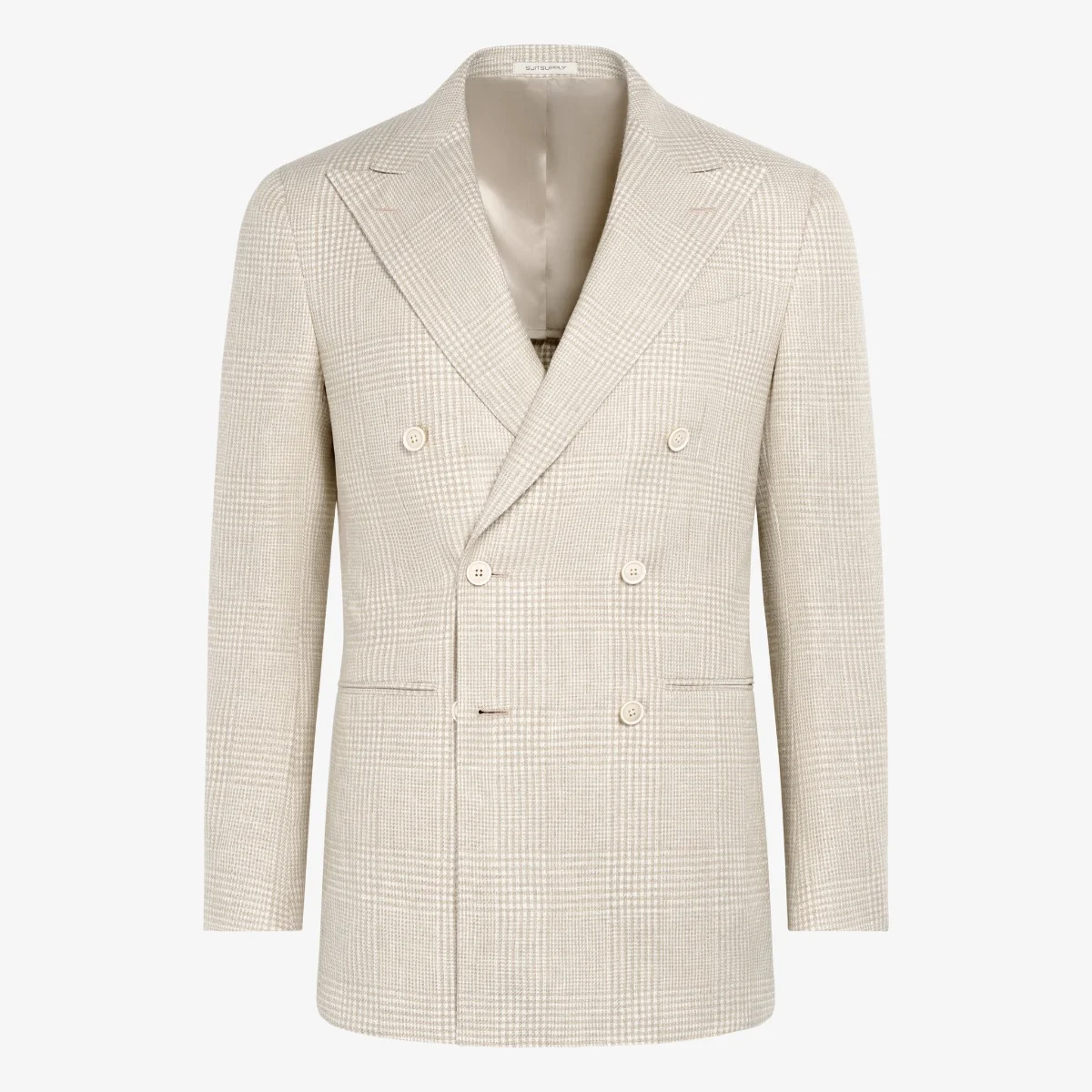 Suitsupply Sand Checked Tailored Fit Havana Suit Jacket