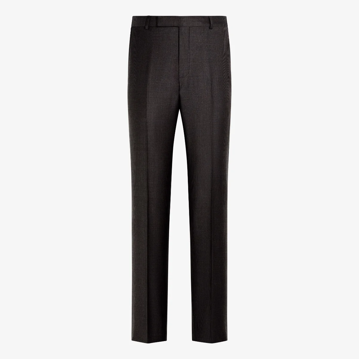 Suitsupply dark brown houndstooth tailored fit Havana suit trousers
