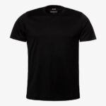 Eton black regular fit Filo di Scozia T-shirt