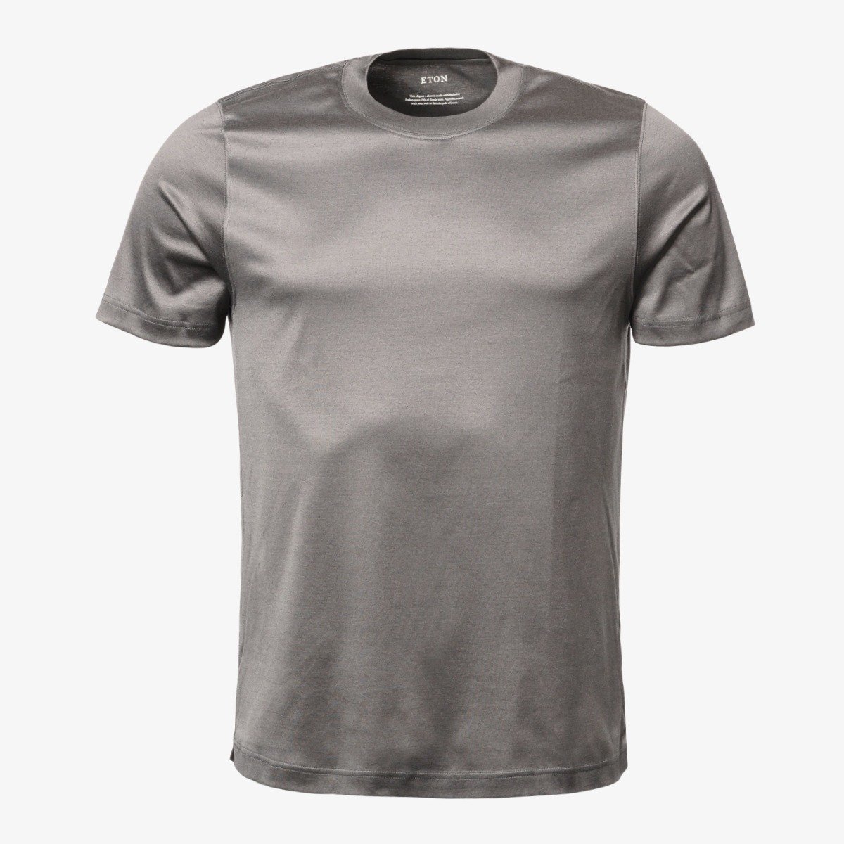 Eton grey regular fit Filo di Scozia T-shirt