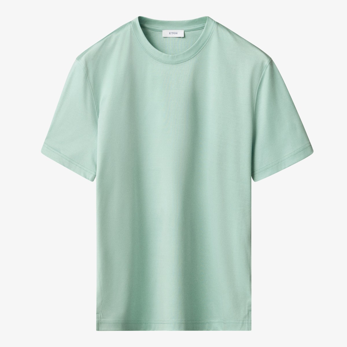 Eton light green regular fit Filo di Scozia T-shirt