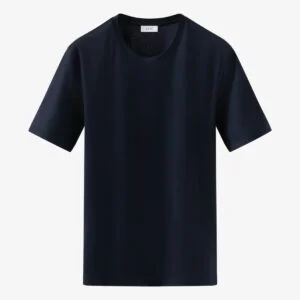 Eton navy regular fit Filo di Scozia T-shirt