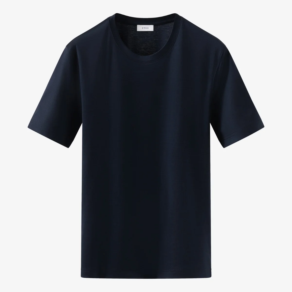 Eton navy regular fit Filo di Scozia T-shirt