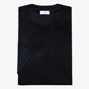 Eton navy regular fit Filo di Scozia T-shirt