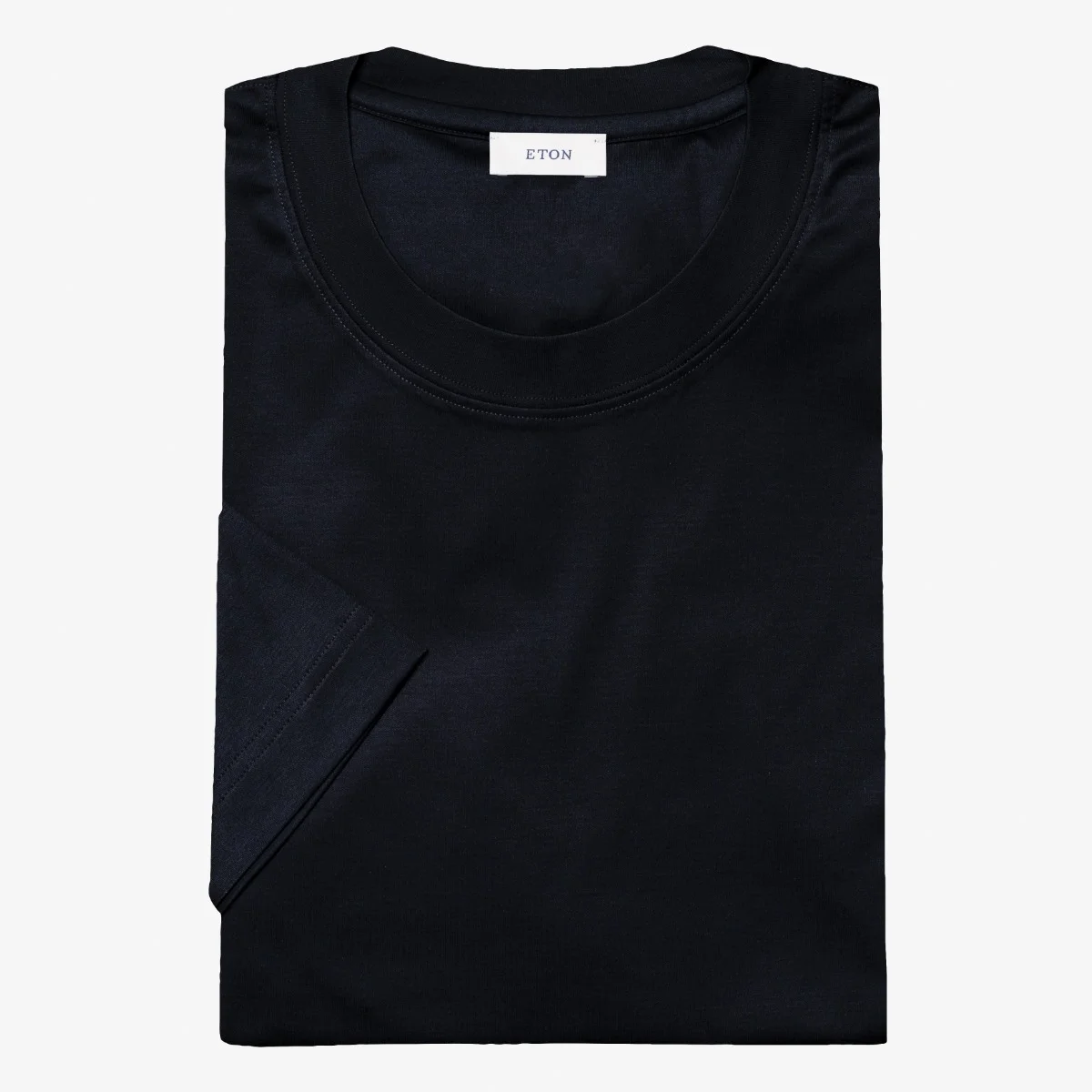 Eton navy regular fit Filo di Scozia T-shirt