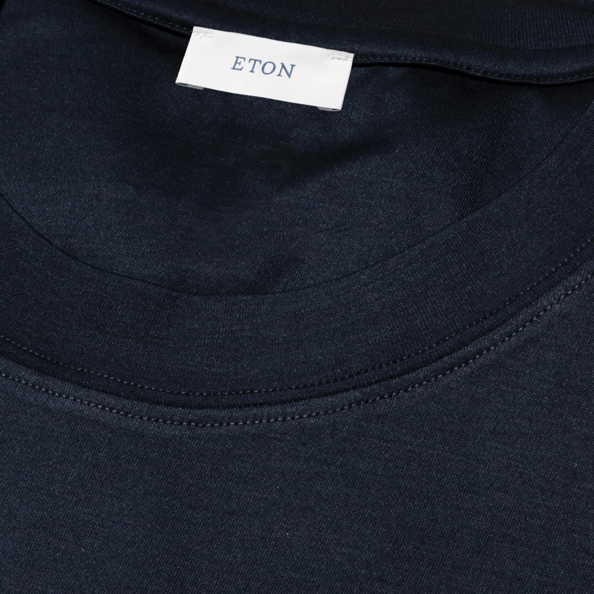 Eton tamsiai mėlyni regular fit Filo di Scozia marškinėliai