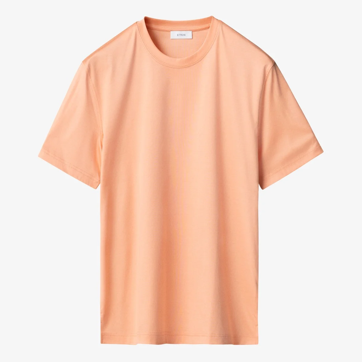 Eton orange regular fit Filo di Scozia T-shirt