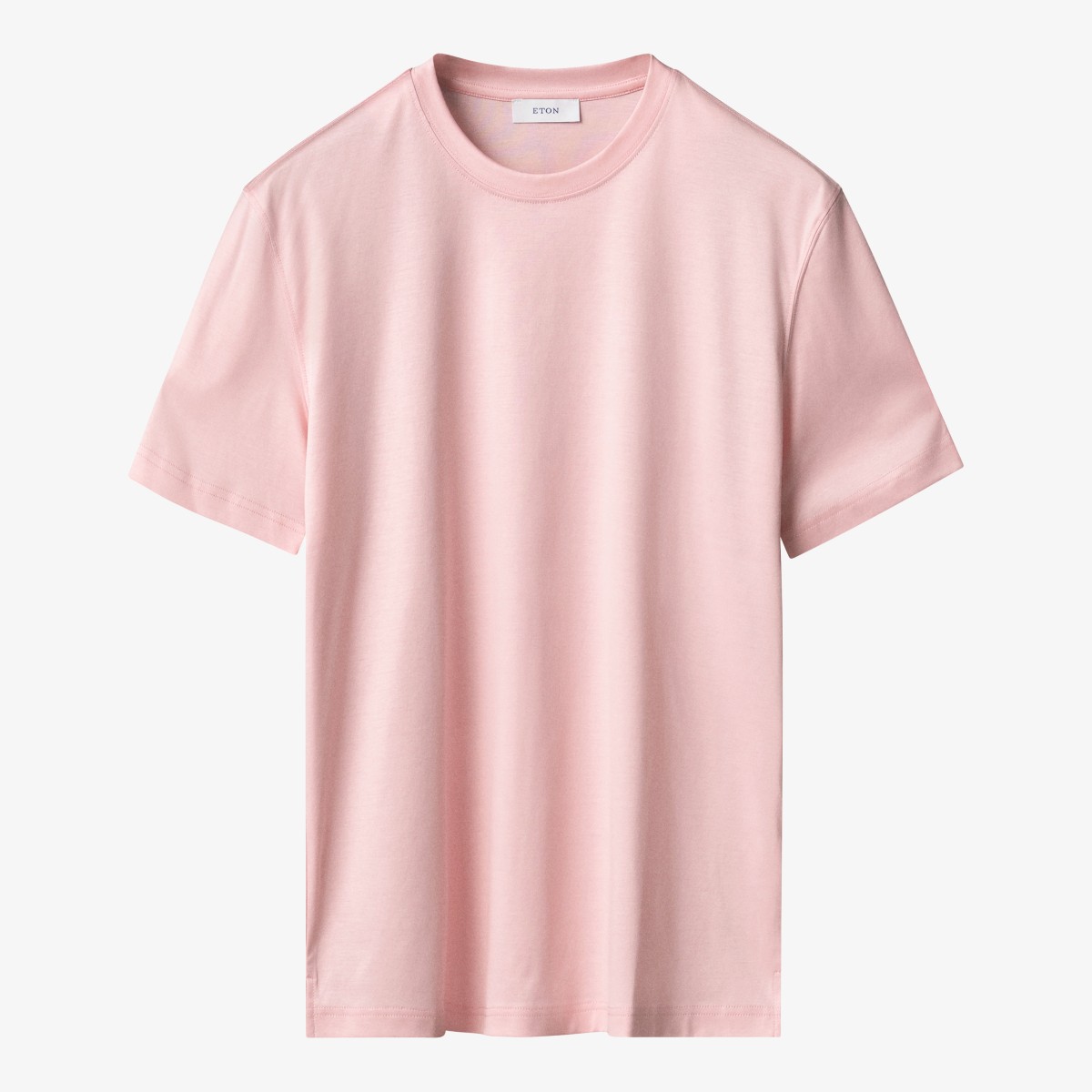 Eton pink regular fit Filo di Scozia T-shirt