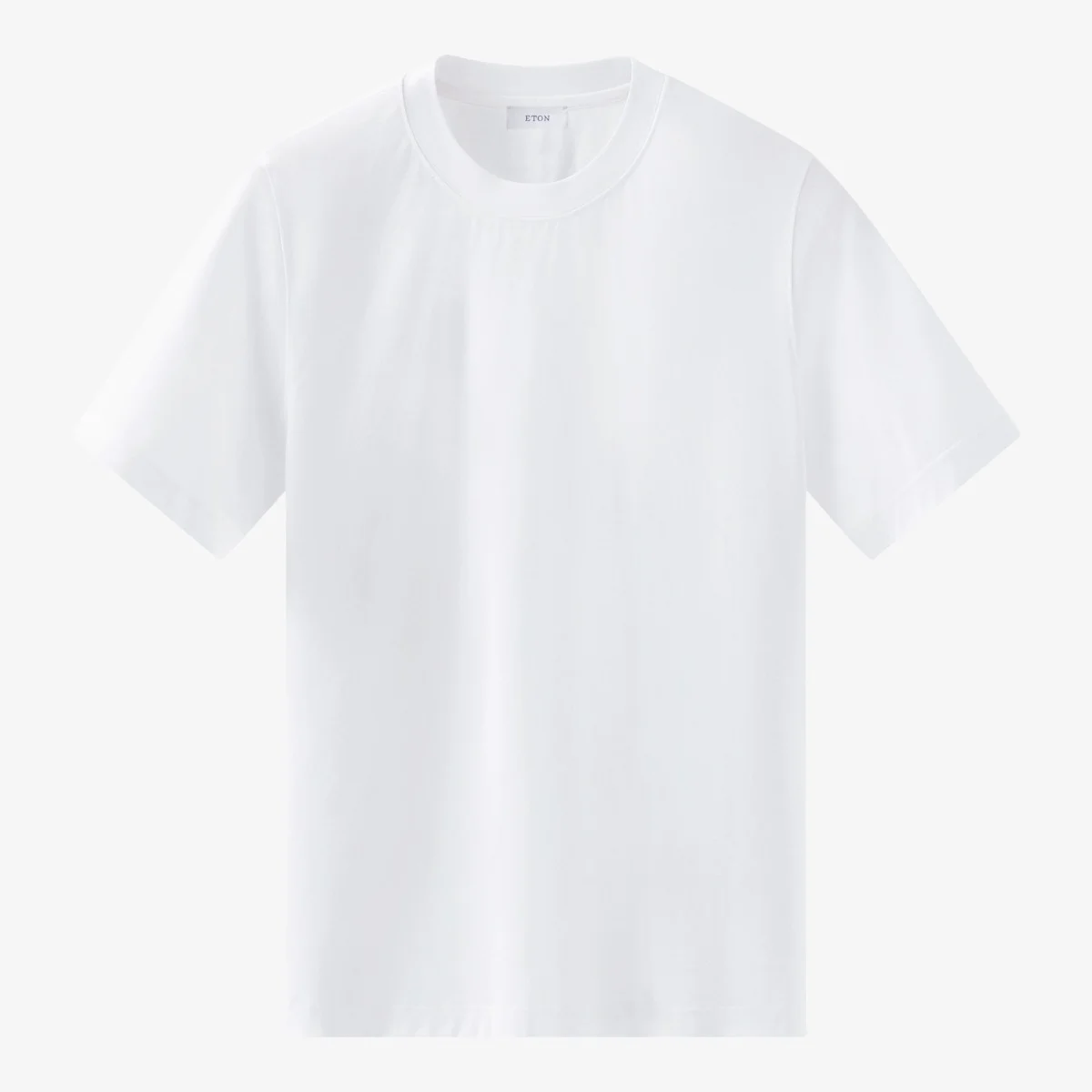 Eton white regular fit Filo di Scozia T-shirt