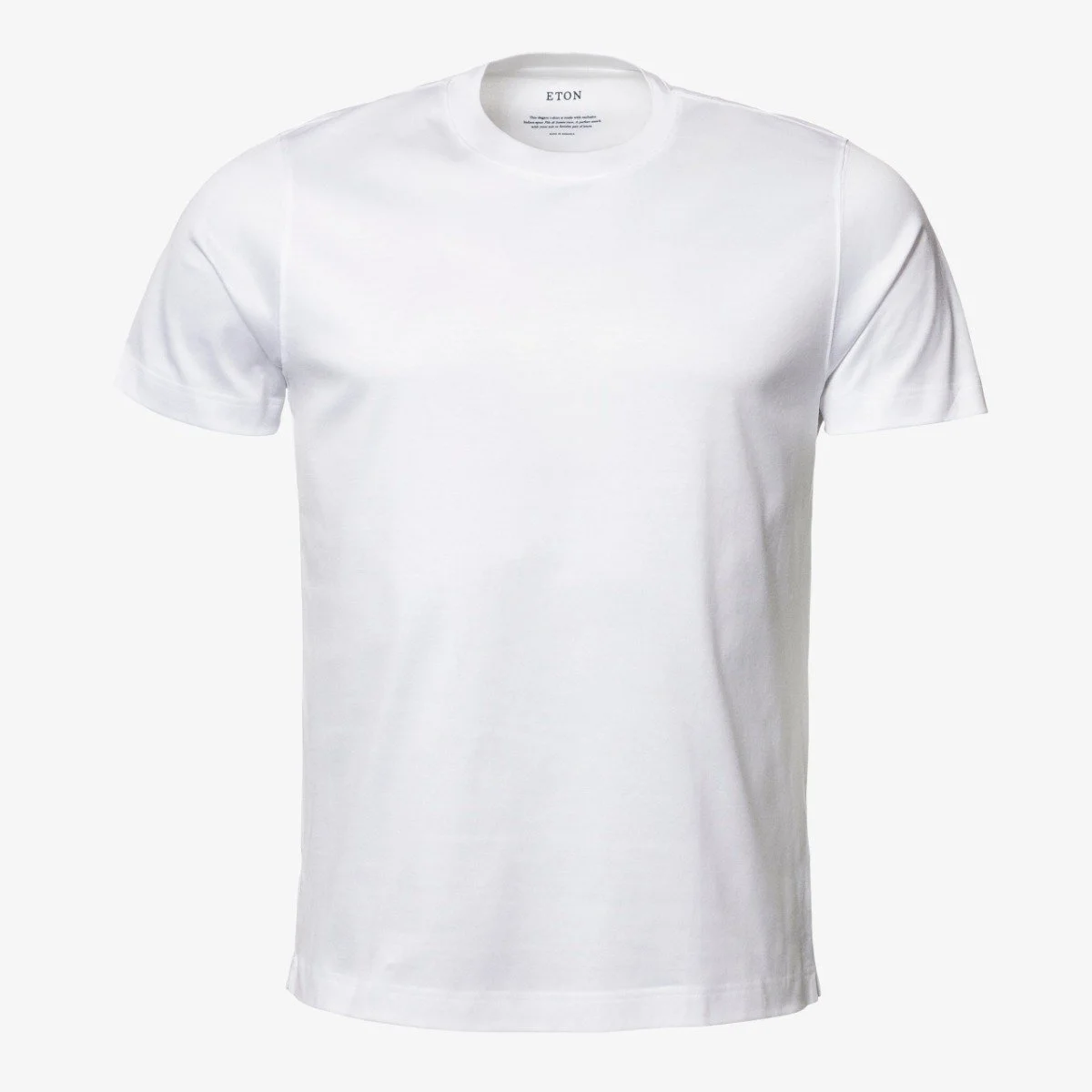 Eton white regular fit Filo di Scozia T-shirt