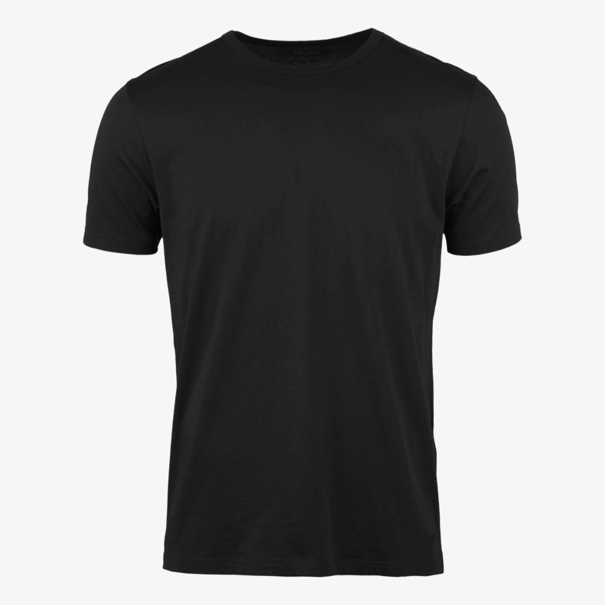 Stenströms black regular fit crew neck t-shirt